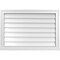 Ekena Millwork Vertical Surface Mount PVC Gable Vent w/ 2"W x 2"H , Brickmould Sill Frame, 32"W x 22"H GVPVE32X2203SN - alternate 1